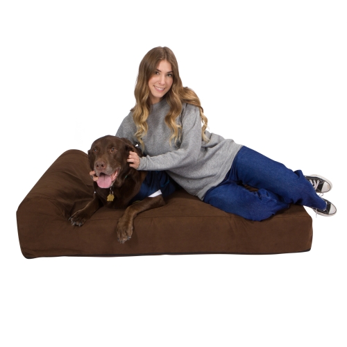 Pet Support Systems Lucky Dog Orthopedic 7" Memory Foam Dog Bed with Bolster